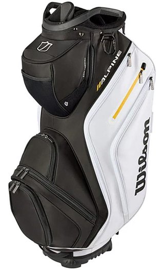 Wilson Alpine cart bag, čierny/biely/oranžový