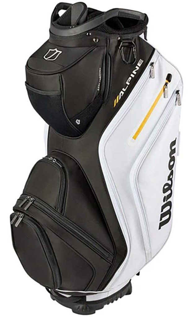 Wilson Alpine cart bag, čierny/biely/oranžový