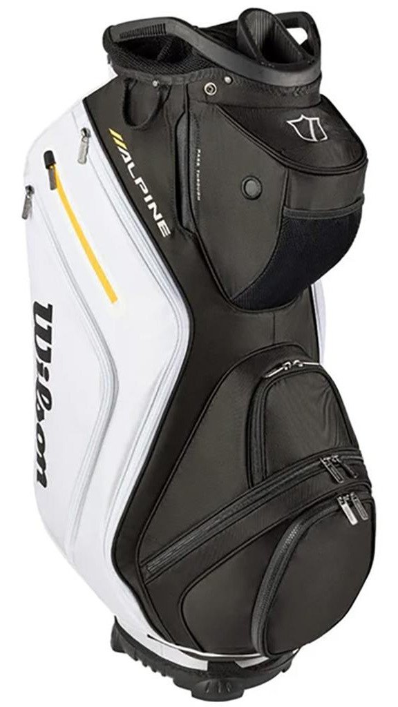 Wilson Alpine cart bag, čierny/biely/oranžový