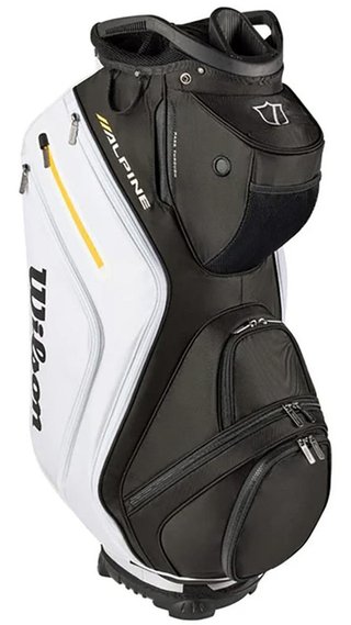 Wilson Alpine cart bag, čierny/biely/oranžový