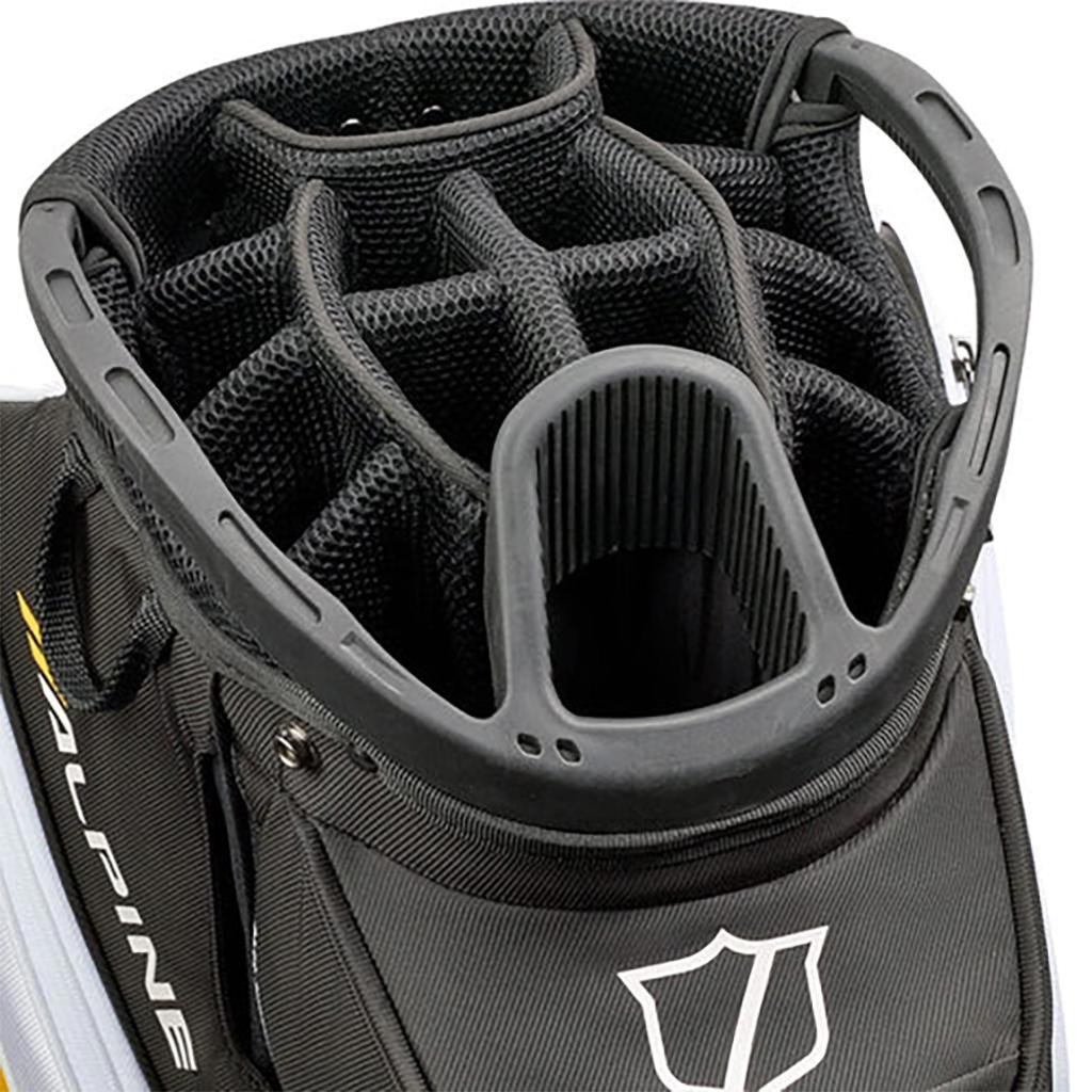 Wilson Alpine cart bag, čierny/biely/oranžový