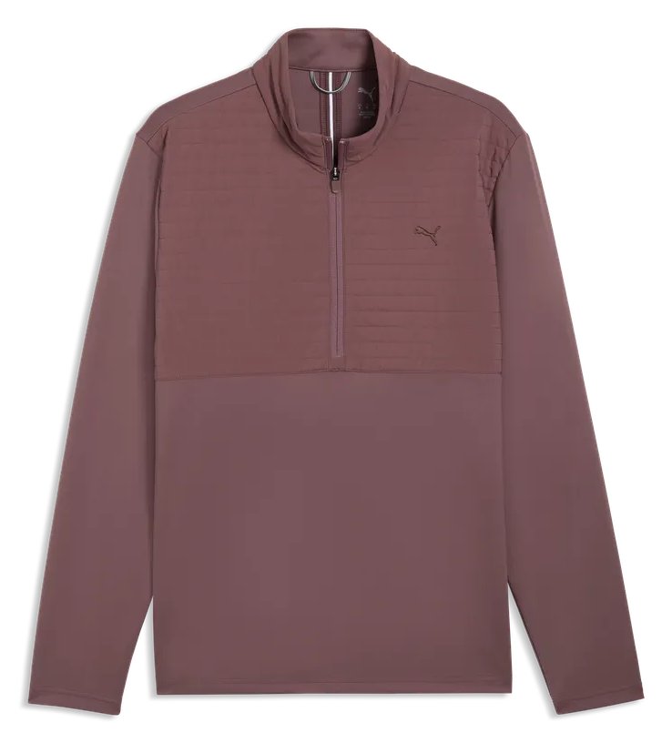 Puma Cloudspun Tech Hybrid 1/2 Zip pánska bunda, rich cocoa