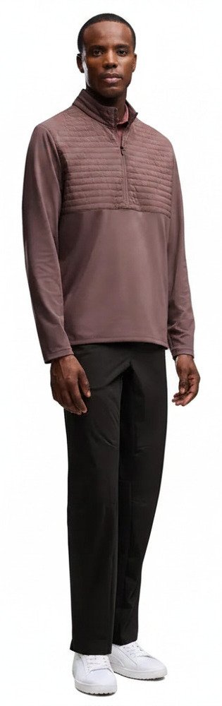 Puma Cloudspun Tech Hybrid 1/2 Zip pánska bunda, rich cocoa