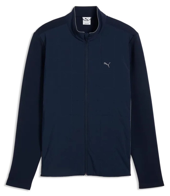 Puma Cloudspun Fleece Hybrid pánska bunda, deep navy