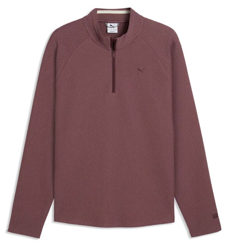 Puma Boulder 2.0. 1/4 Zip pánska mikina, rich cocoa