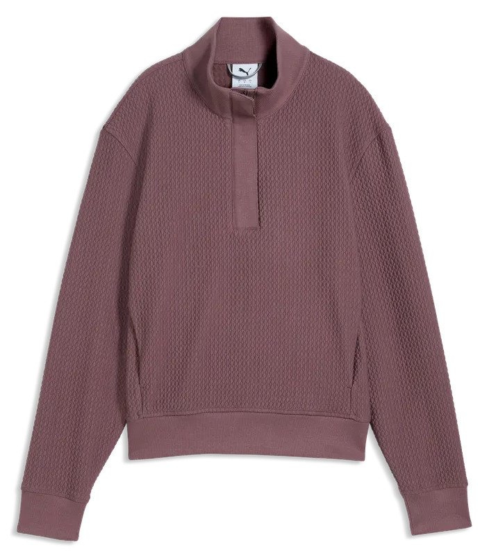 Puma Boulder 1/2 Zip dámska mikina, rich cocoa