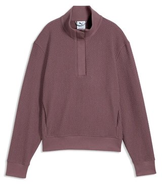 Puma Boulder 1/2 Zip dámska mikina, rich cocoa