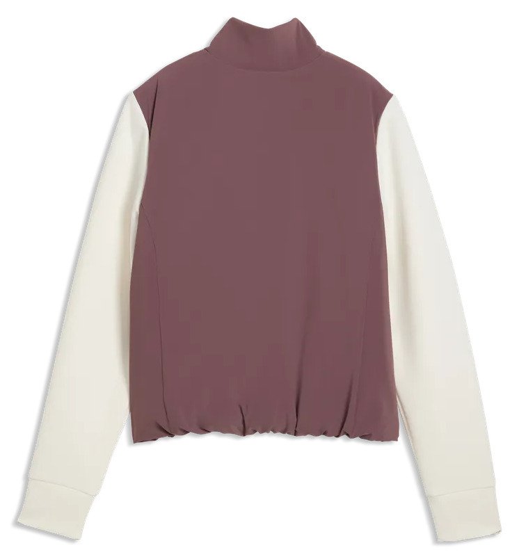 Puma Cloudspun Fleece Hybrid dámska bunda, rich cocoa/warm white