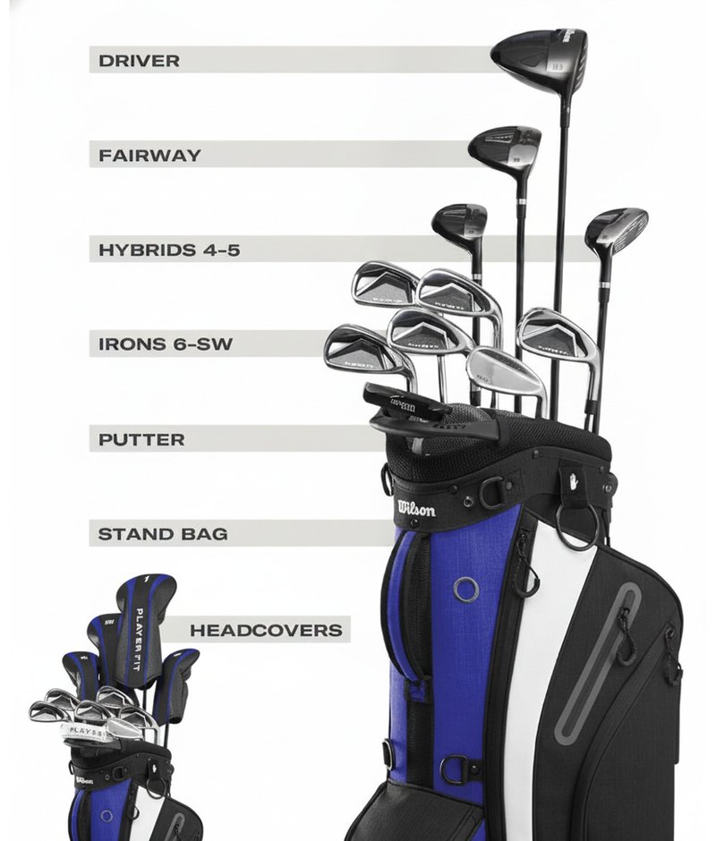 Wilson PlayerFit Premium pánsky golfový set, oceľ