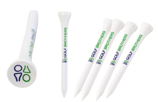 Golf Brothers Tees (bambus), biele, 70mm, 50ks