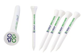 Golf Brothers Tees (bambus), biele, 70mm, 50ks