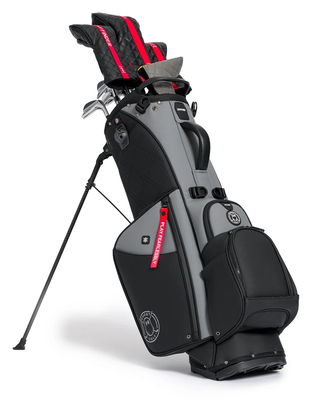 Ghost Golf Anyday Kovert Ops 14-way stand bag, čierny/sivý