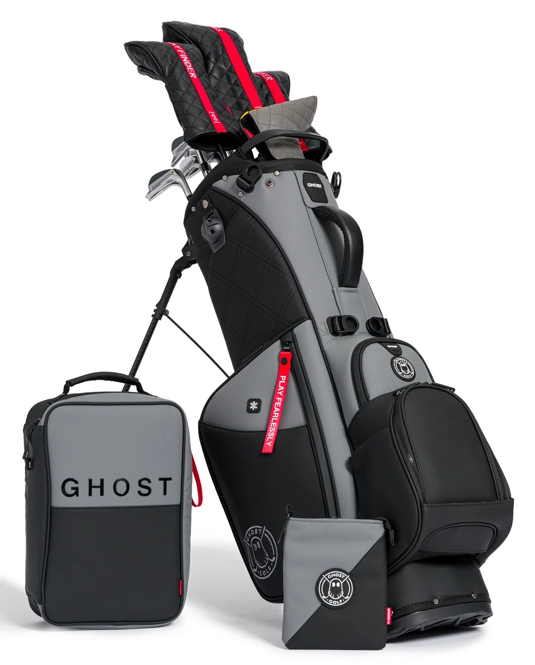 Ghost Golf Anyday Kovert Ops 14-way stand bag, čierny/sivý