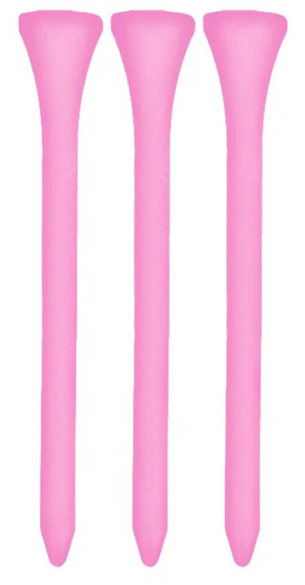 Longridge Neon Wooden Tees 69mm (40 ks), ružové