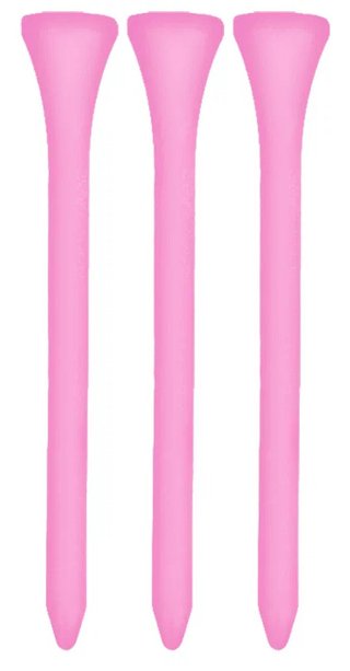 Longridge Neon Wooden Tees 69mm (40 ks), ružové