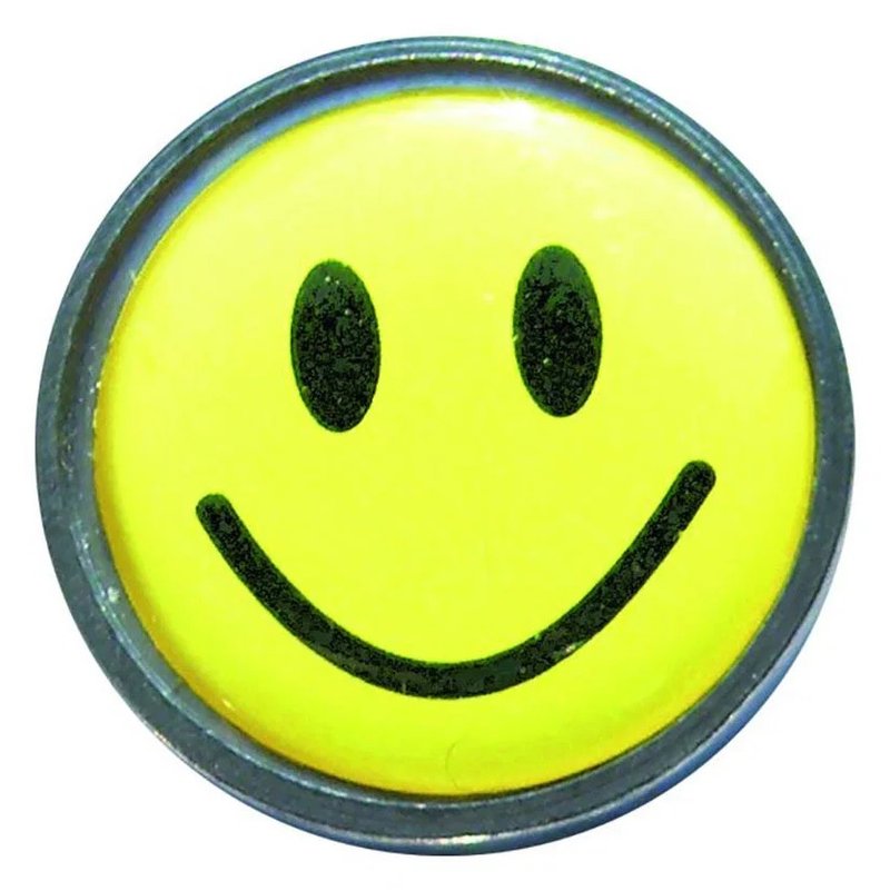 Longridge Flat Ballmarker, žltý Smiley