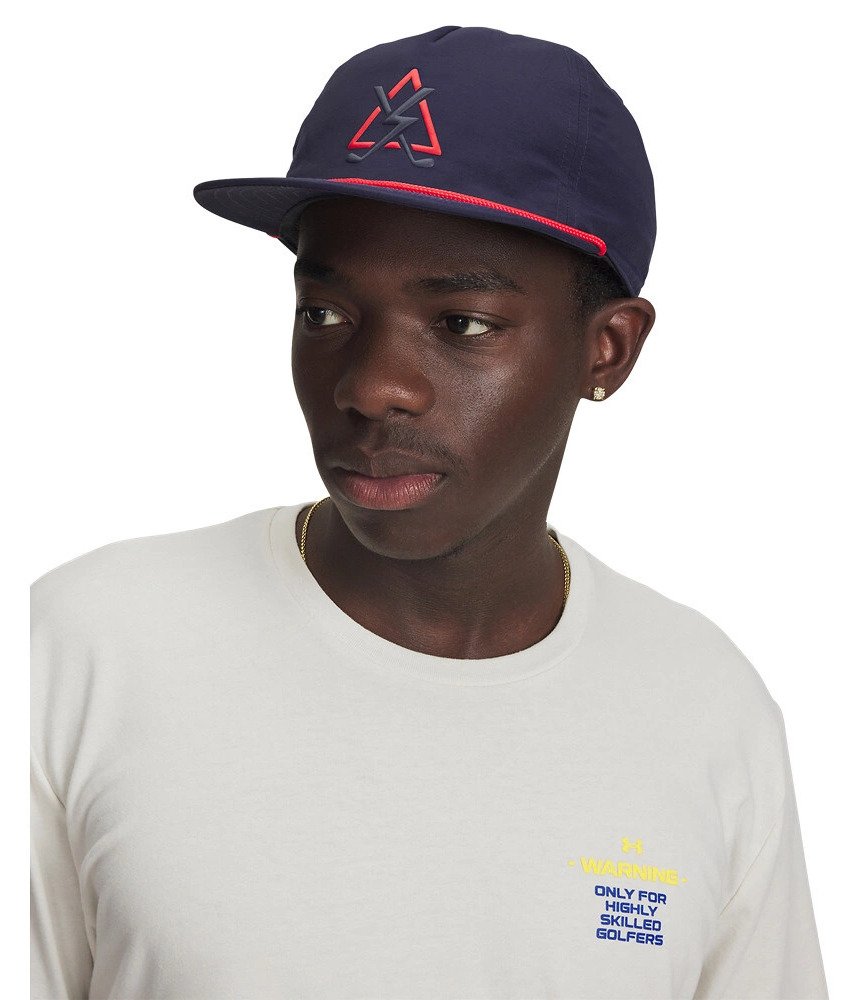 Under Armour Drive 5 Panel Hazard pánska kšiltovka, midnight navy/red
