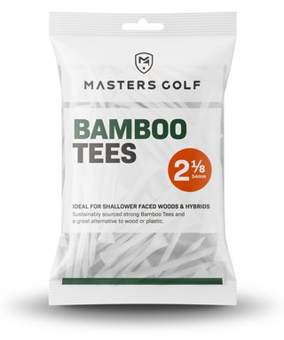 Masters Golf Bamboo Tees 54 mm (2 1/8"), 25 tíčok, biele
