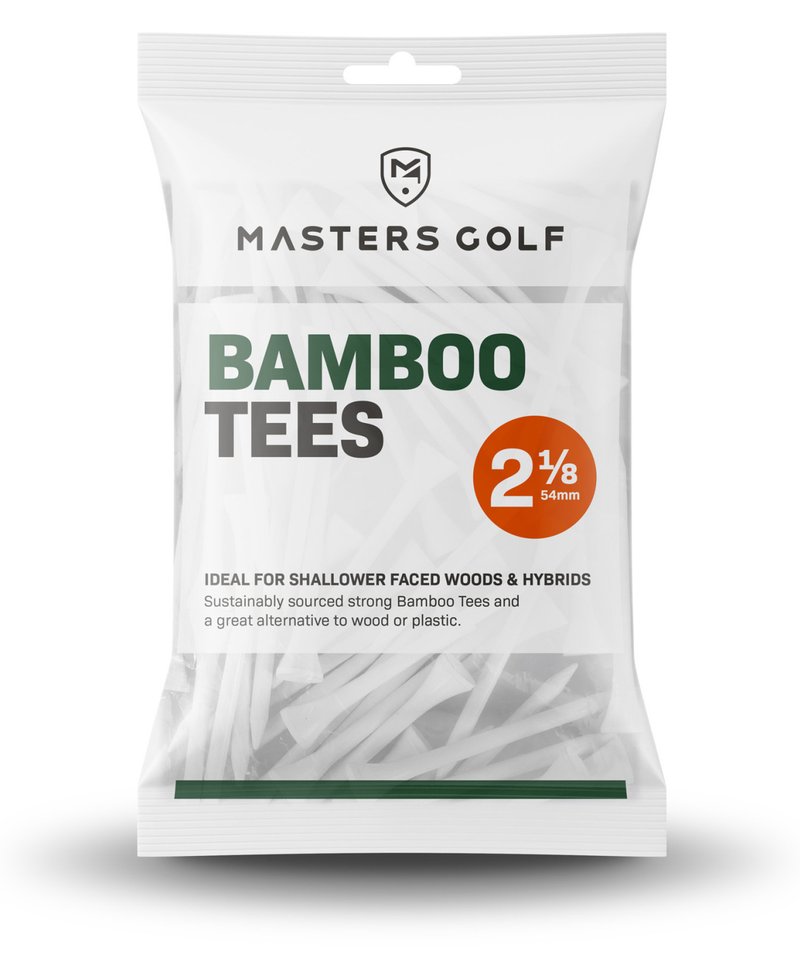 Masters Golf Bamboo Tees 54 mm (2 1/8"), 25 tíčok, biele