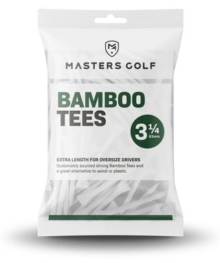 Masters Golf Bamboo Tees 83 mm (3 1/4"), 15 tees, biele