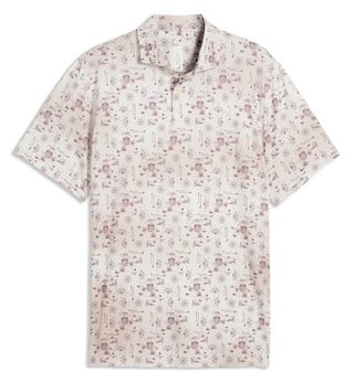 Puma Cloudspun Coastal Claret pánske polo, birch