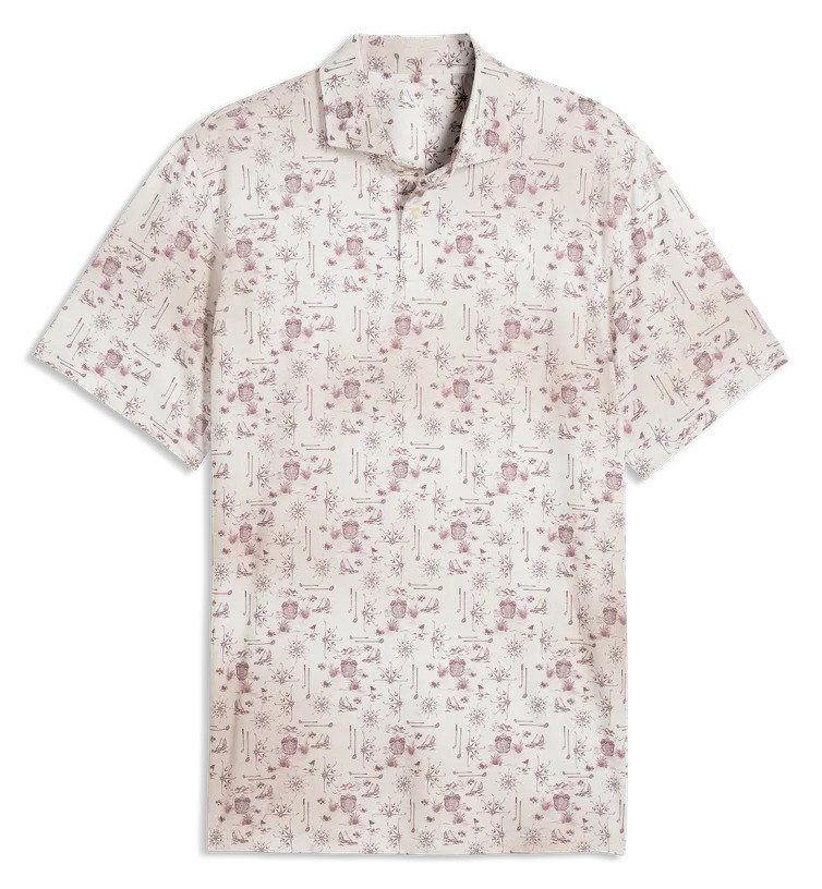 Puma Cloudspun Coastal Claret pánske polo, birch