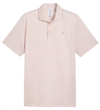 Puma X Arnold Palmer MATTR Geo pánske polo, alpine snow/rose glow