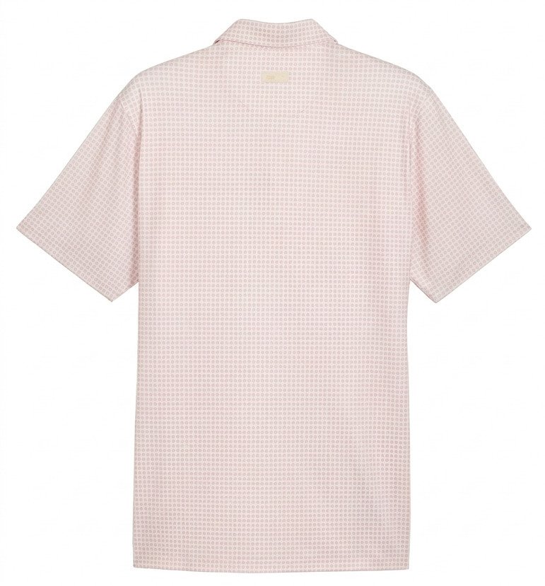 Puma X Arnold Palmer MATTR Geo pánske polo, alpine snow/rose glow