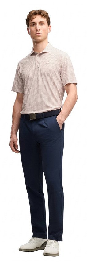Puma X Arnold Palmer MATTR Geo pánske polo, alpine snow/rose glow