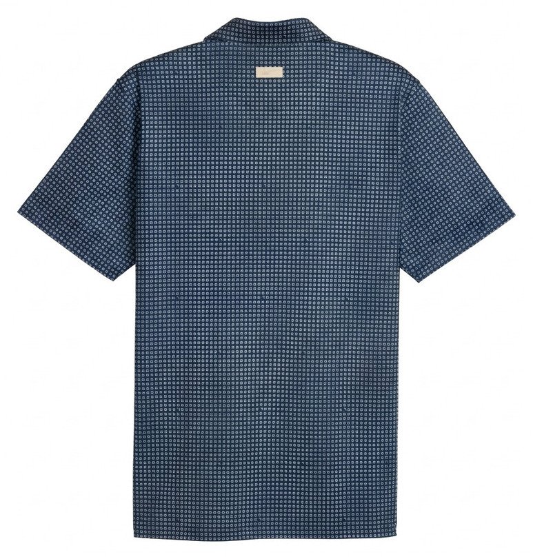 Puma X Arnold Palmer MATTR Geo pánske polo, deep navy/lemon butter