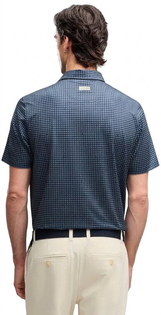 Puma X Arnold Palmer MATTR Geo pánske polo, deep navy/lemon butter