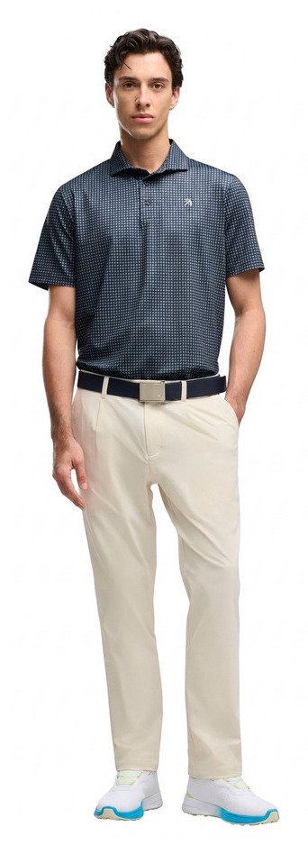 Puma X Arnold Palmer MATTR Geo pánske polo, deep navy/lemon butter