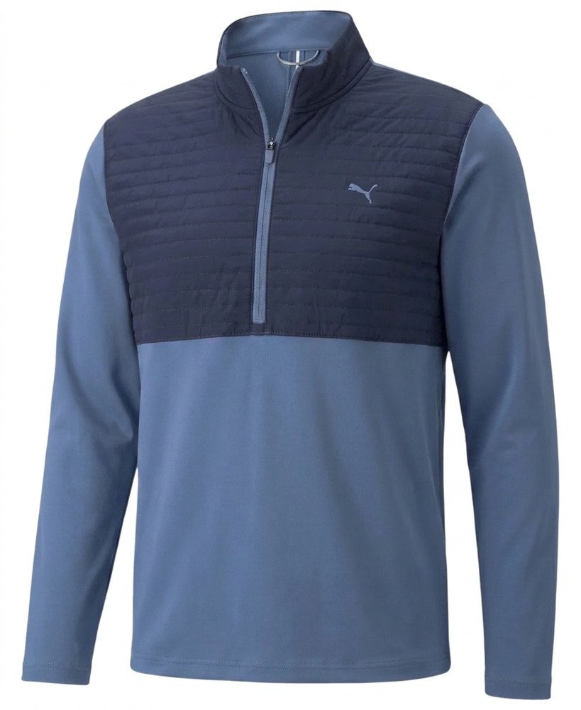 Puma Cloudspun Tech Hybrid 1/2-Zip pánska mikina, deep navy