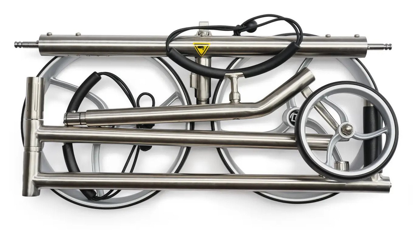Davies Caddy Premium S Brush DHC elektrický vozík, strieborný