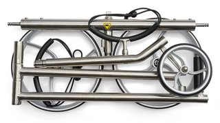 Davies Caddy Premium S Brush DHC elektrický vozík, strieborný