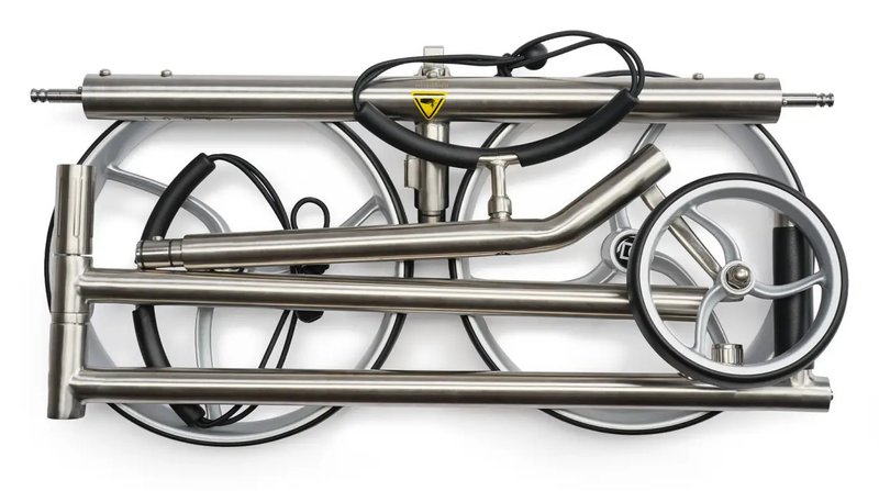 Davies Caddy Premium S Brush DHC elektrický vozík, strieborný