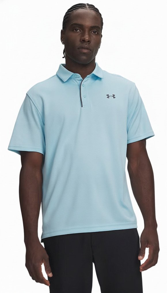 Under Armour Tech pánske polo, opal blue/pitch gray