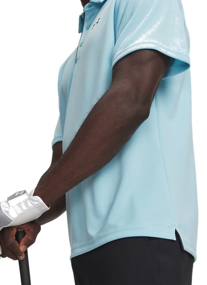 Under Armour Tech pánske polo, opal blue/pitch gray