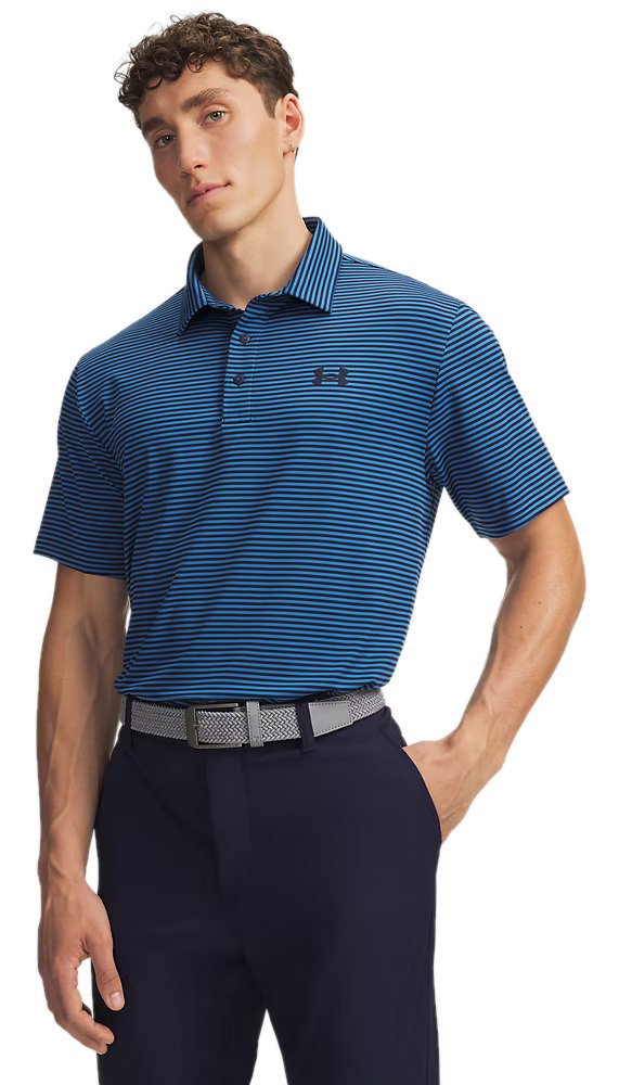 Under Armour Playoff 3.0 pánske polo, midnight navy/aegean blue