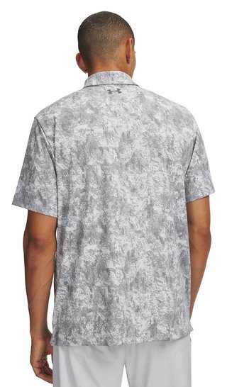Under Armour Playoff 3.0 Printed pánske polo, sivé