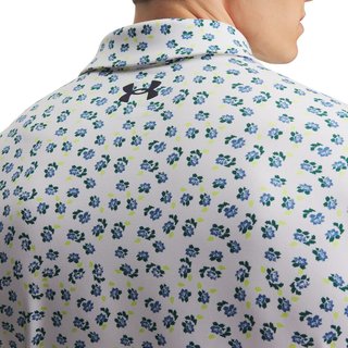 Under Armour Playoff 3.0 Printed pánske polo, biele