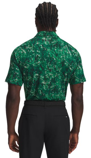 Under Armour Playoff 3.0 Printed pánske polo, zelené