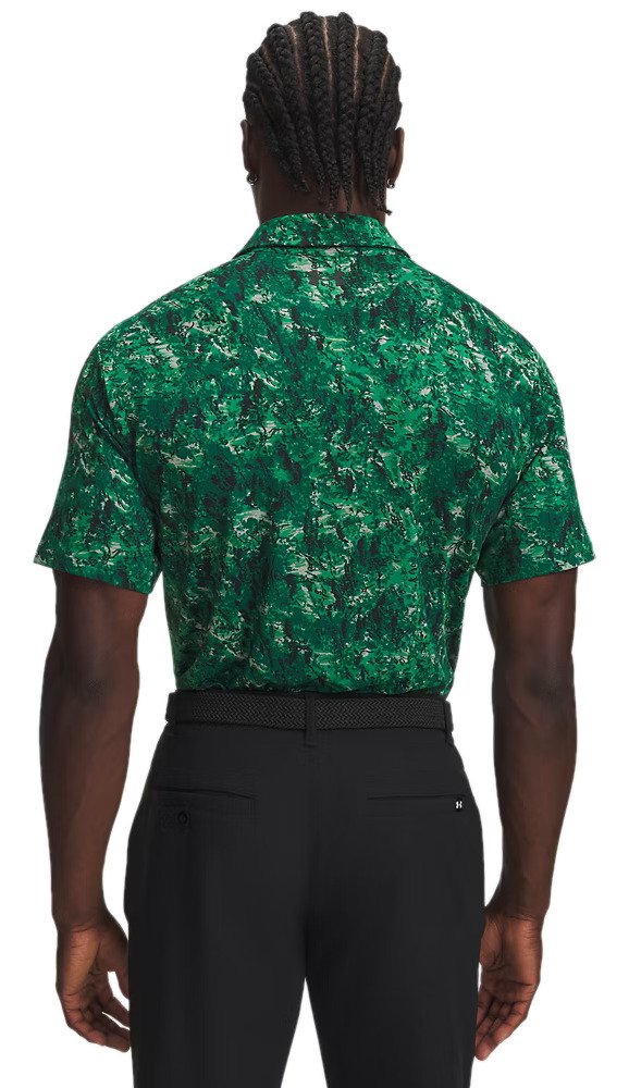 Under Armour Playoff 3.0 Printed pánske polo, zelené