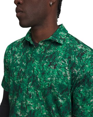 Under Armour Playoff 3.0 Printed pánske polo, zelené