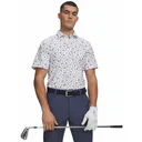 Under Armour ArmourDry Printed pánske polo, white/blue wind/midnight navy
