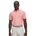 Under Armour Drive Chill Printed pánske polo, posh pink/claret