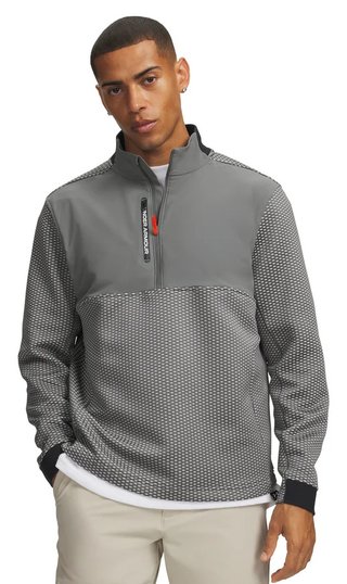 Under Armour Drive Pro Hybrid HZ pánska bunda, clay green/biela