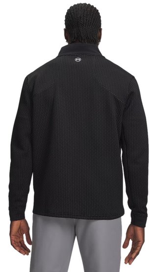 Under Armour Drive Pro Hybrid FZ pánska mikina, čierna/biela