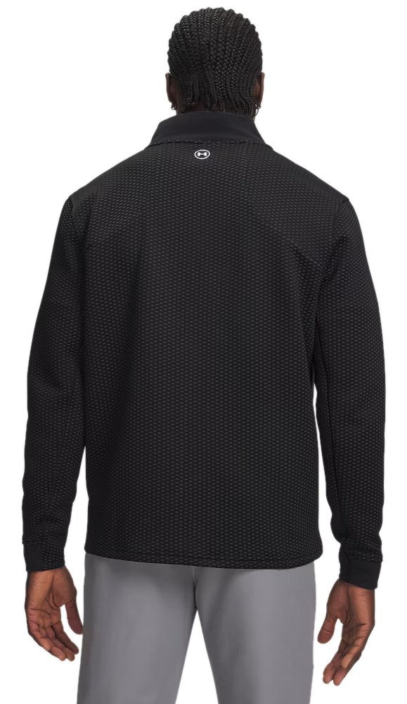 Under Armour Drive Pro Hybrid FZ pánska mikina, čierna/biela