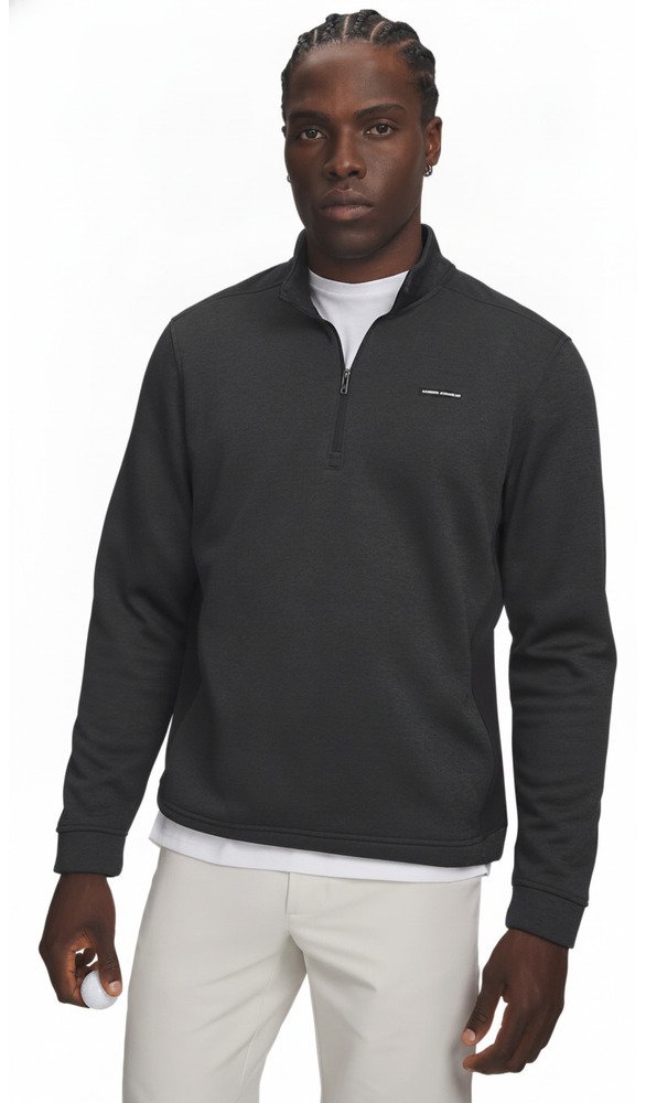 Under Armour Sweaterfleece Hybrid HZ pánska mikina, čierna